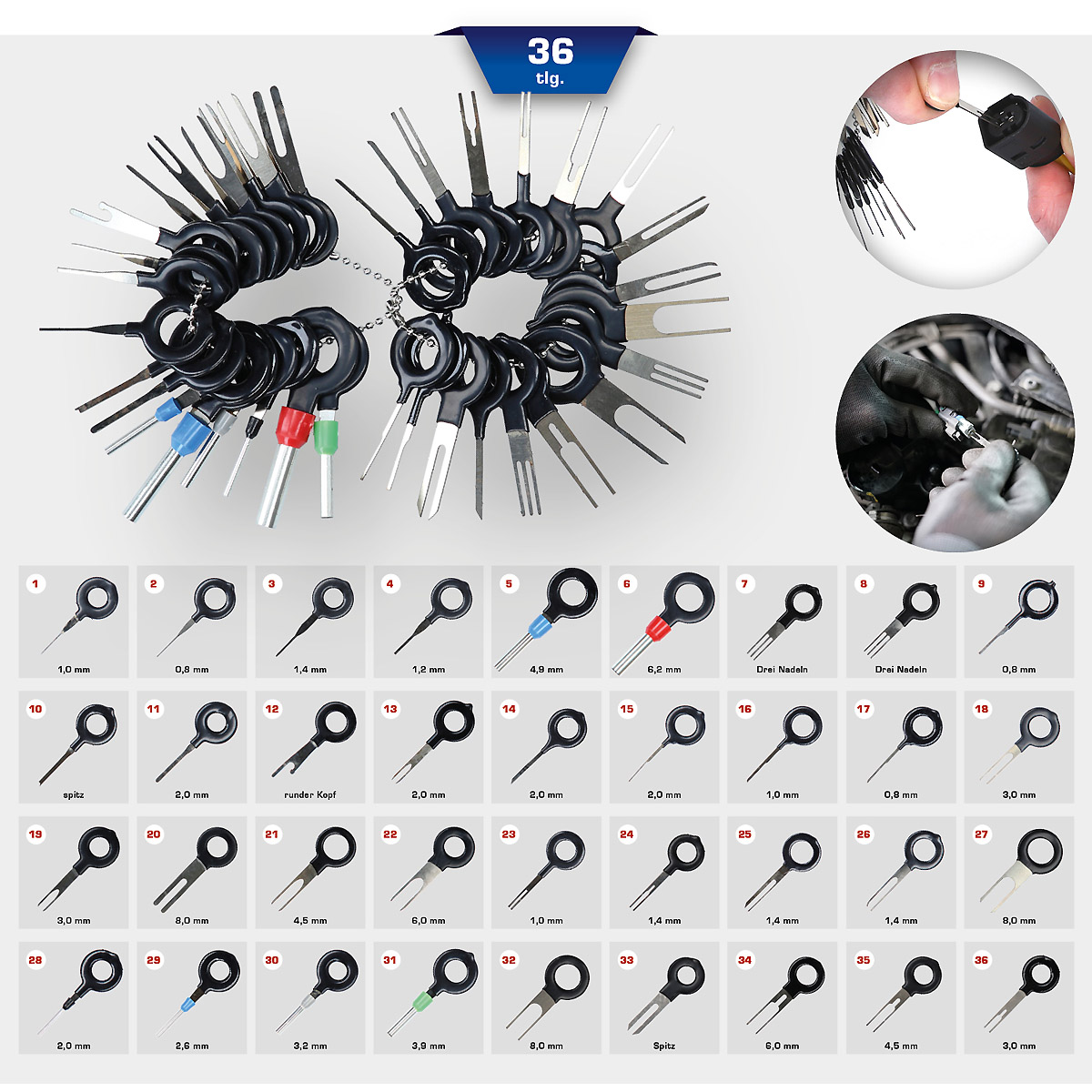 Brilliant Tools Entriegelungswerkzeug-Satz, 36-tlg