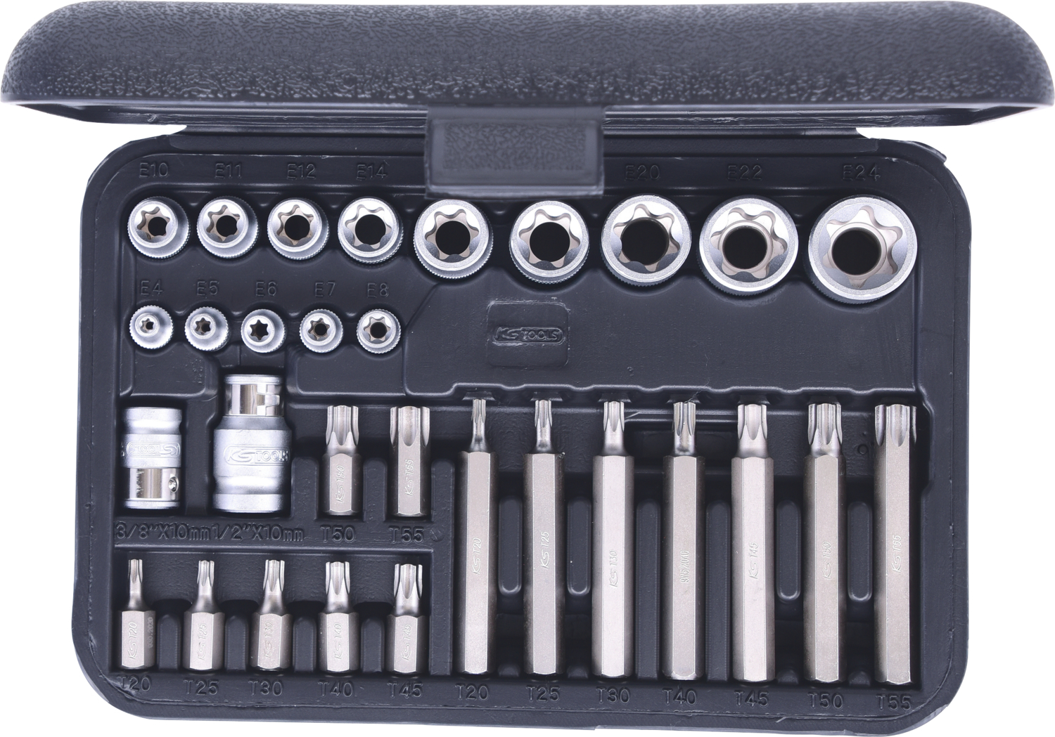 KS Tools Torx-Steckschlüssel- und Bit-Satz, 30-tlg