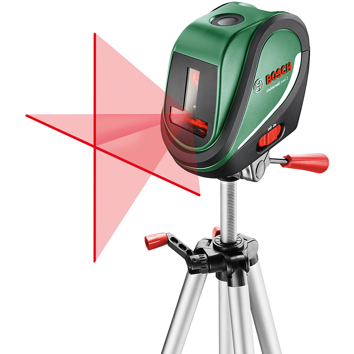 Bosch Kreuzlinien-Laser UniversalLevel 2 mit Aluminiumstativ 1,1 m