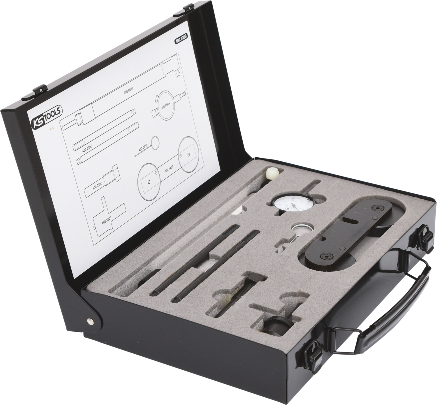 KS Tools Motoreinstell-Werkzeug-Satz für VAG, 8-tlg