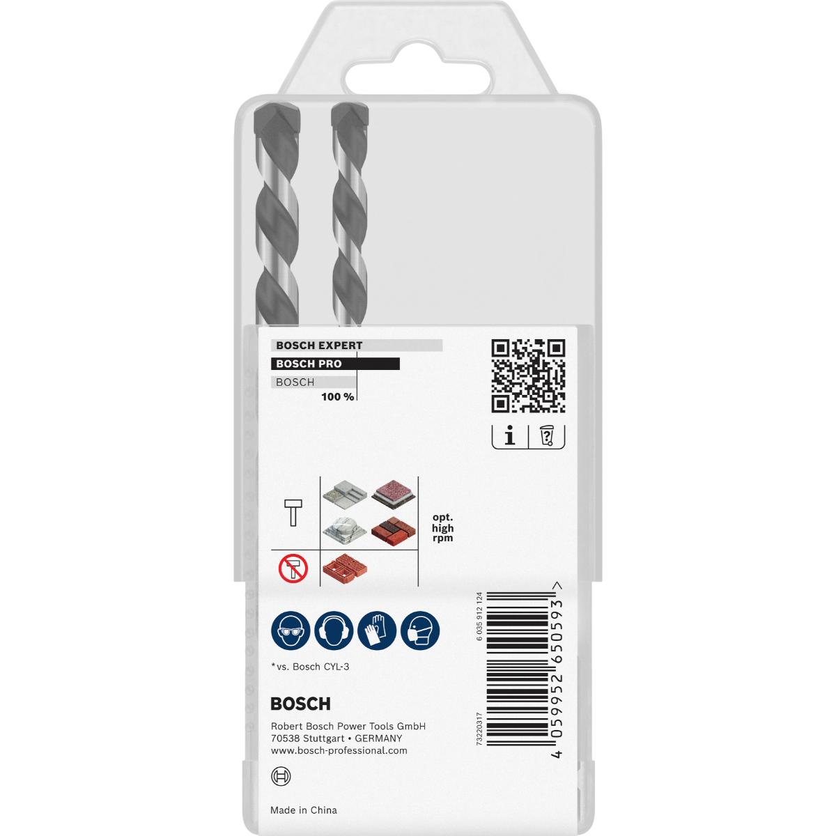 Bosch PRO HEX-5 Bohrer 4x100, 5x100, 6x100, 8x150, 10x150 mm, 5-teiliges Set