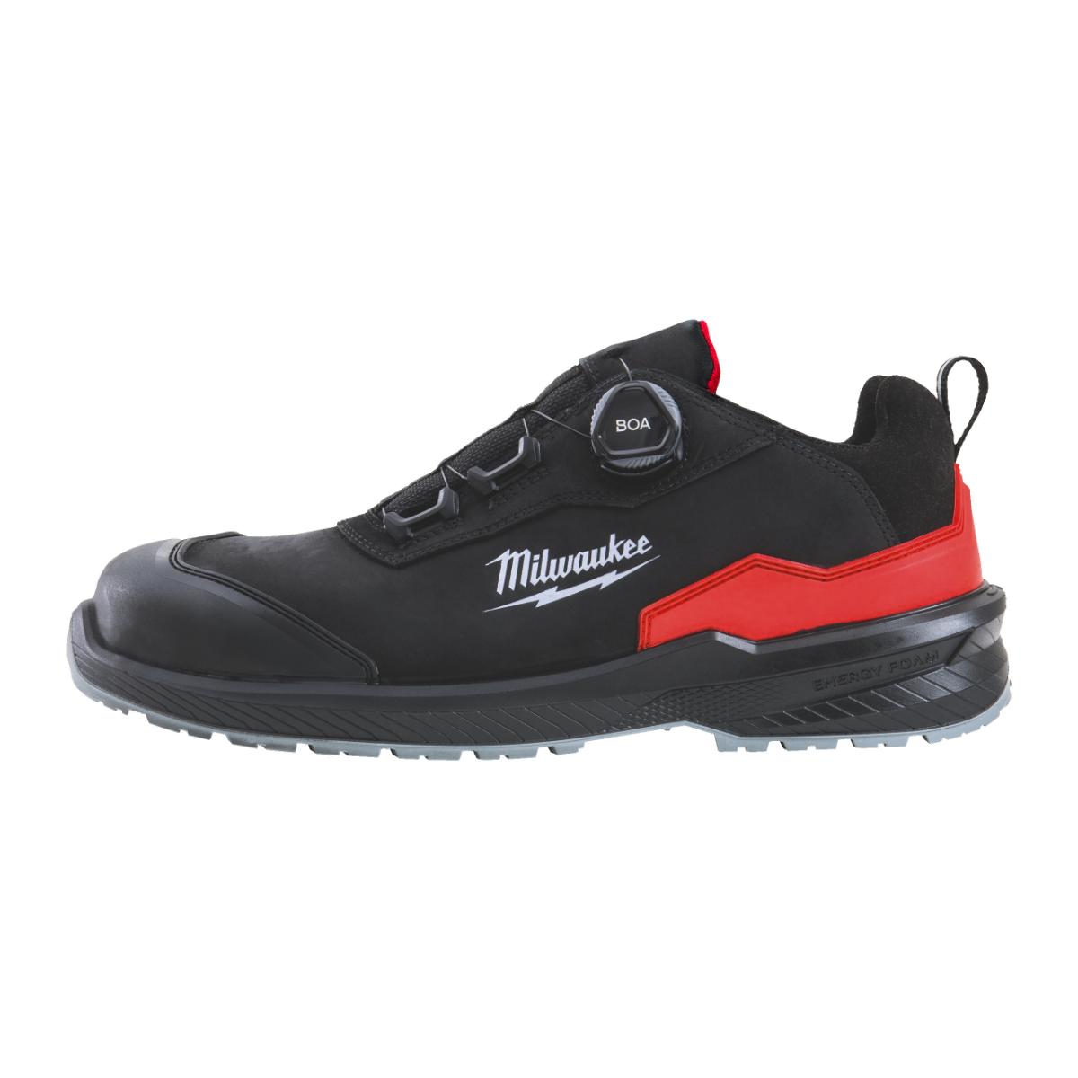 Milwaukee FLEXTRED S3S Sicherheits-Halbschuh BOA Leder schwarz