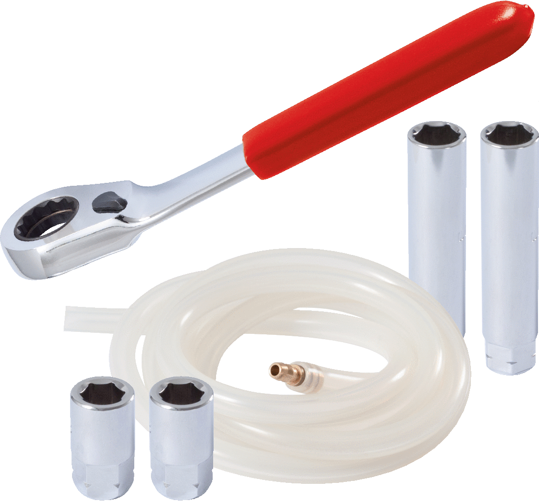 KS Tools Bremsen-Entlüftungsschlüssel-Satz, 6-tlg