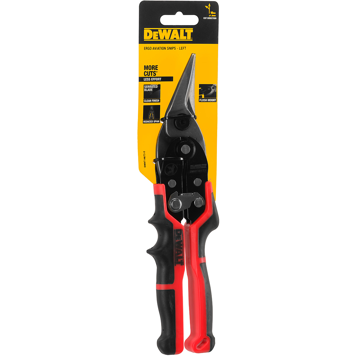 DEWALT Blechschere ERGO Links (rot)