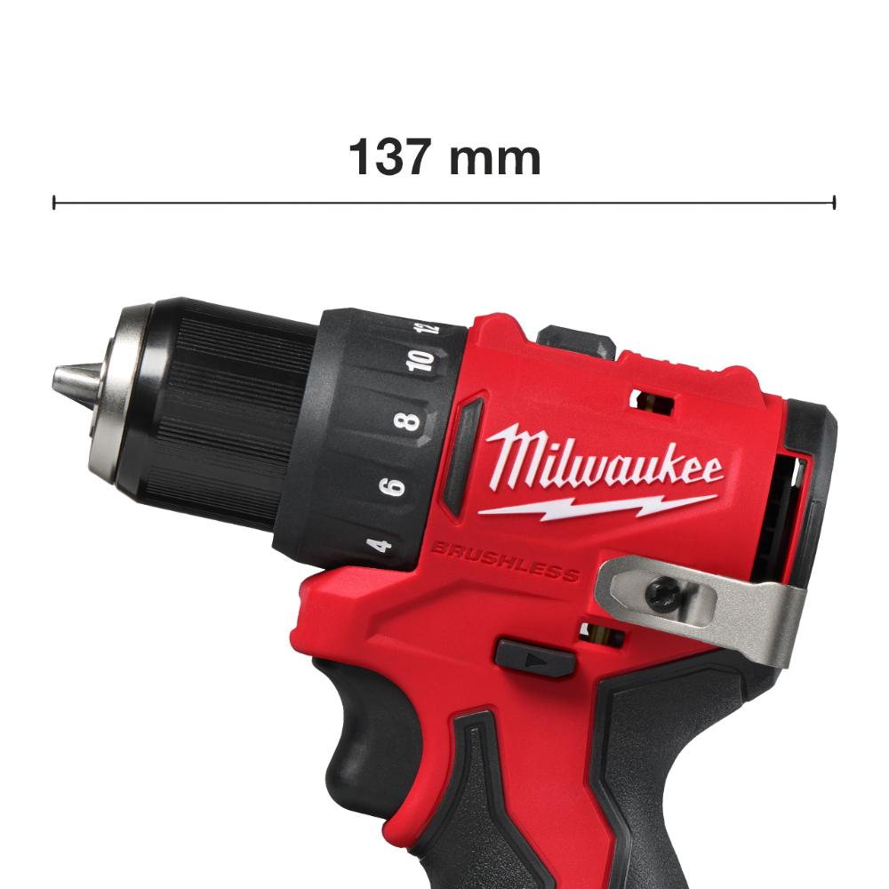 Milwaukee M12 Bürstenloser Akku-Bohrschrauber M12BLDDRC-0