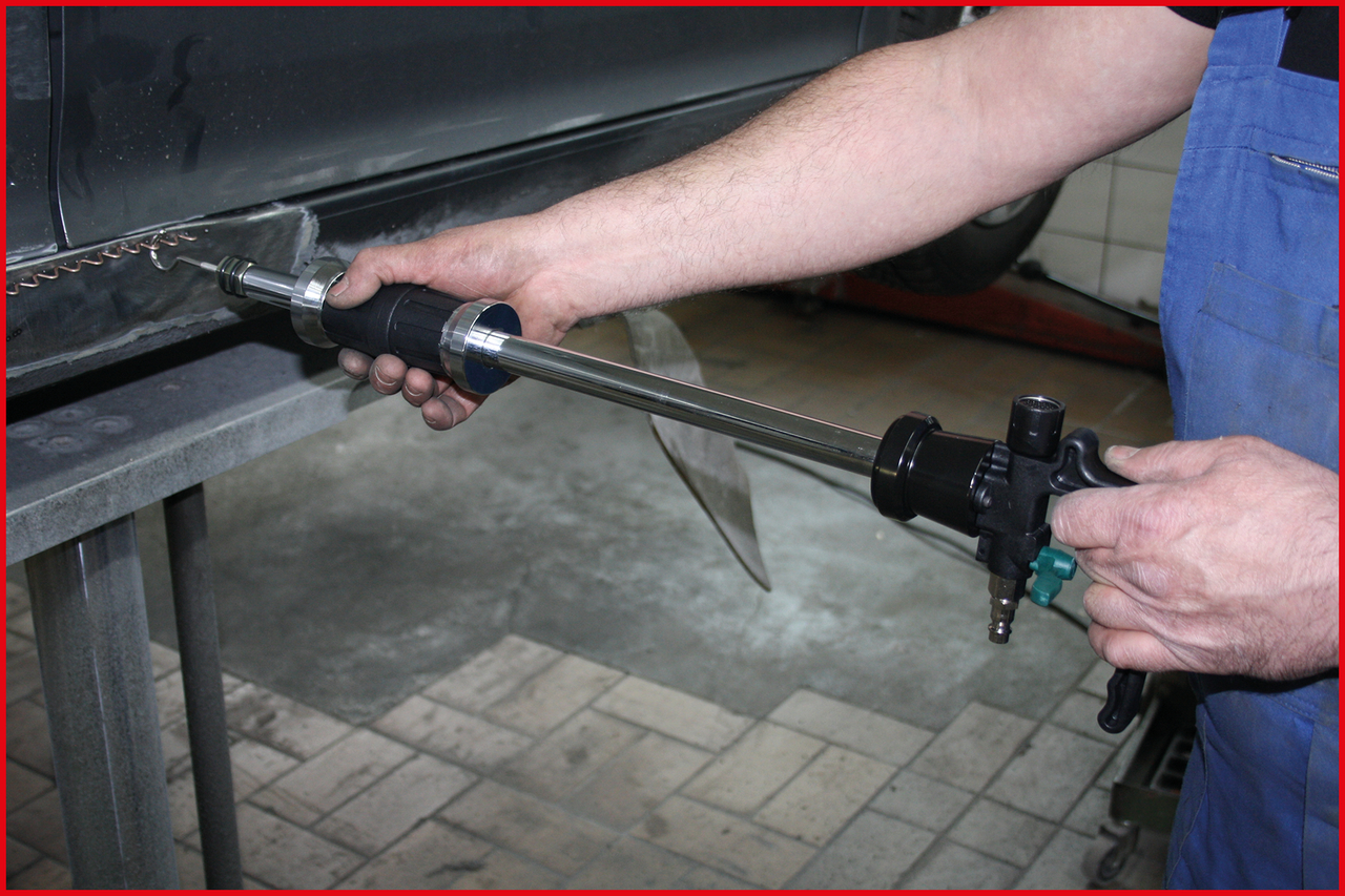 KS Tools Druckluft-Ausbeulhammer-Satz, 5-tlg