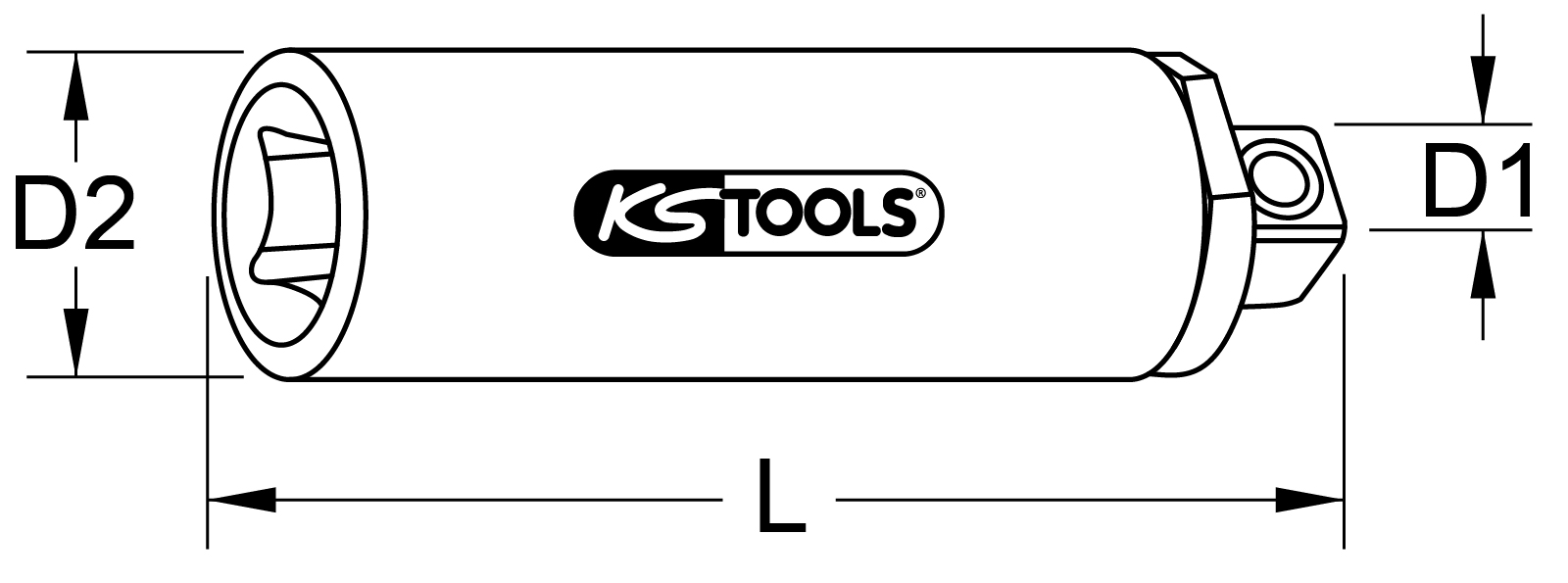 KS Tools 3/8" Festeingestellter Drehmomentbegrenzer mit Kugelarretierung
