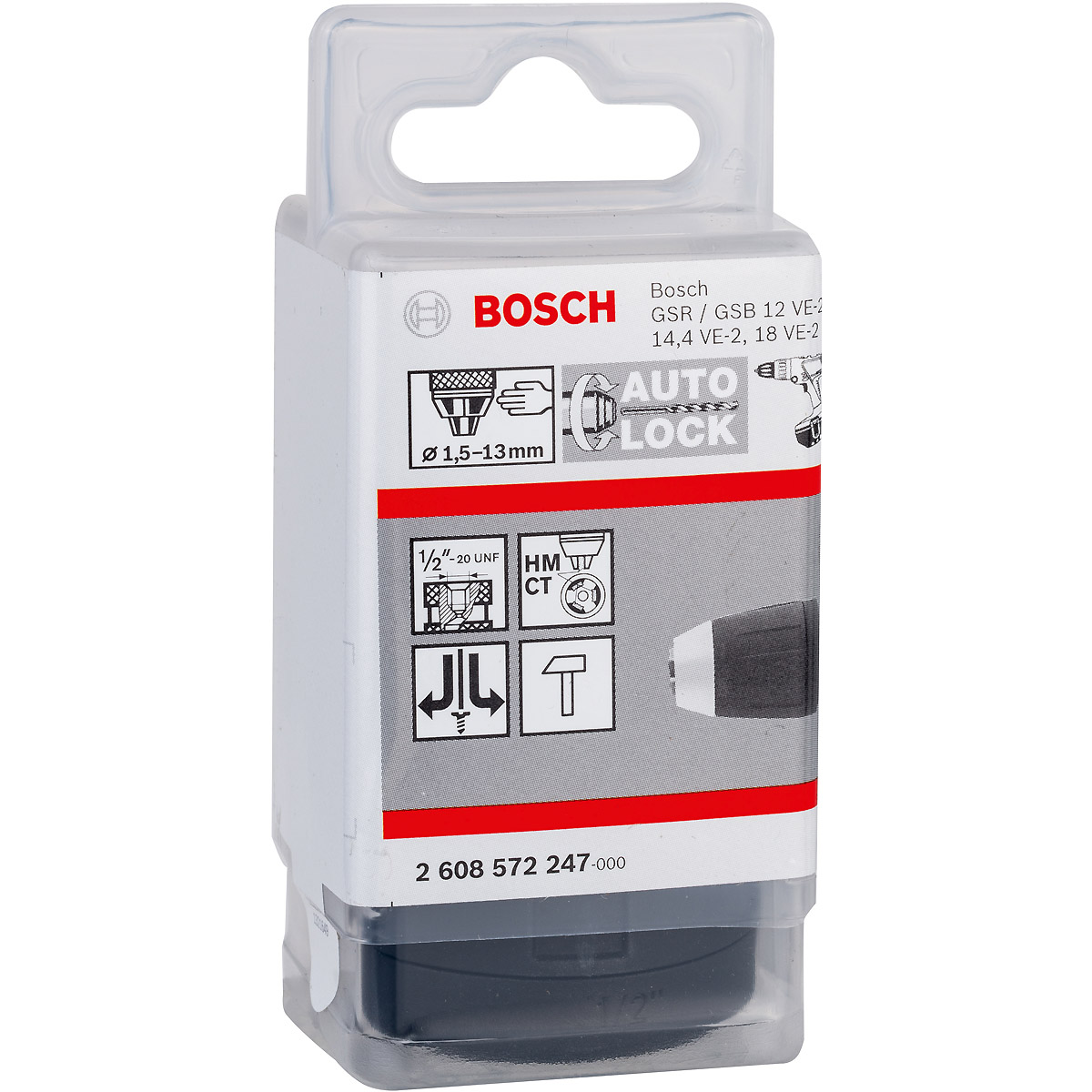 Bosch Schnellspannbohrfutter, 1,5 - 13 mm, 1/2 Zoll - 20
