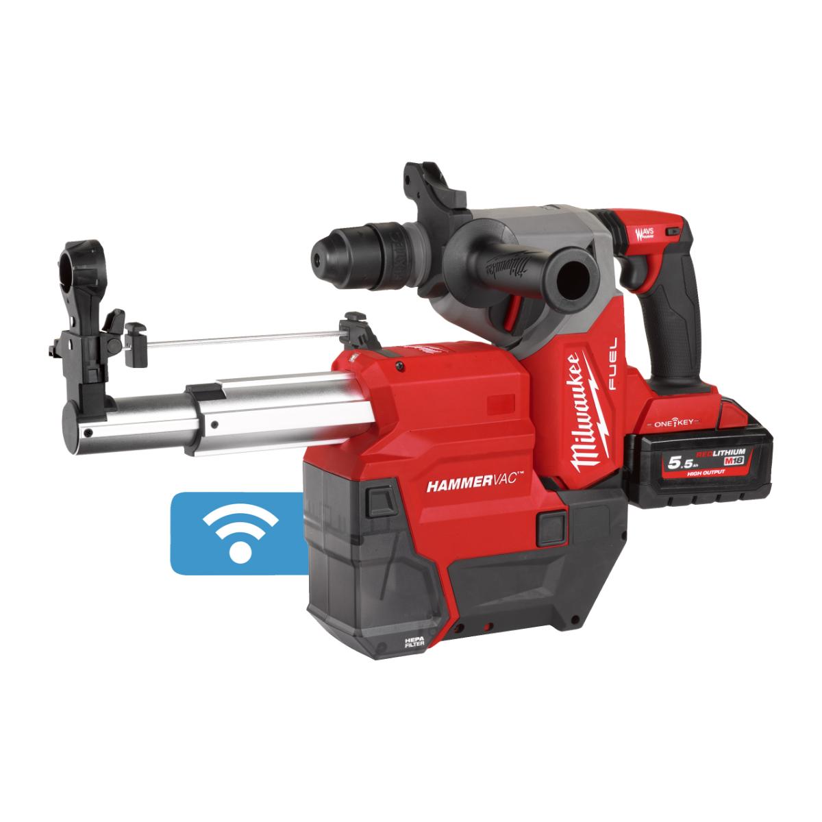 Milwaukee M18™ Staubabsaugung für 26 mm SDS-Plus Hämmer mit AUTOPULSE™ - M18FDDEXL-0