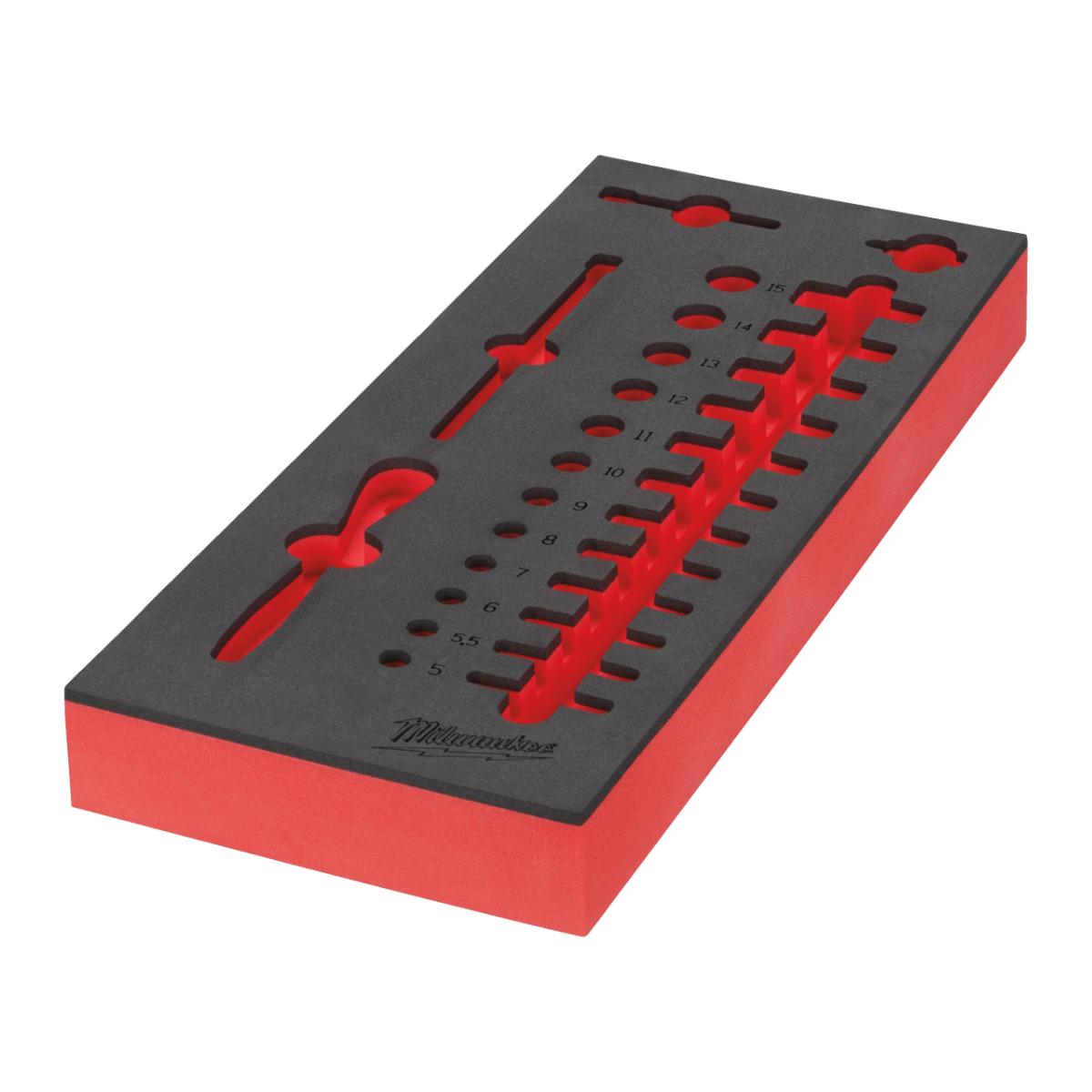 Milwaukee Ersatz-Einlage 1/3 für 1/4" Ratsche und Steckschlüsseleinsätze, für Werkstattwagen 78 cm