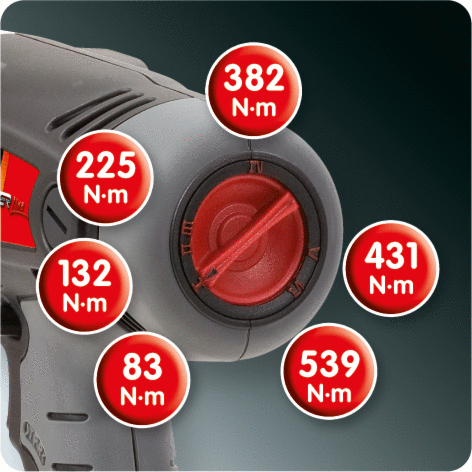 KS Tools 1/2" Akku-Schlag-Schrauber Drehmomentvorwahl,1.800 U-min,mit 1 Akku+1 Ladegerät