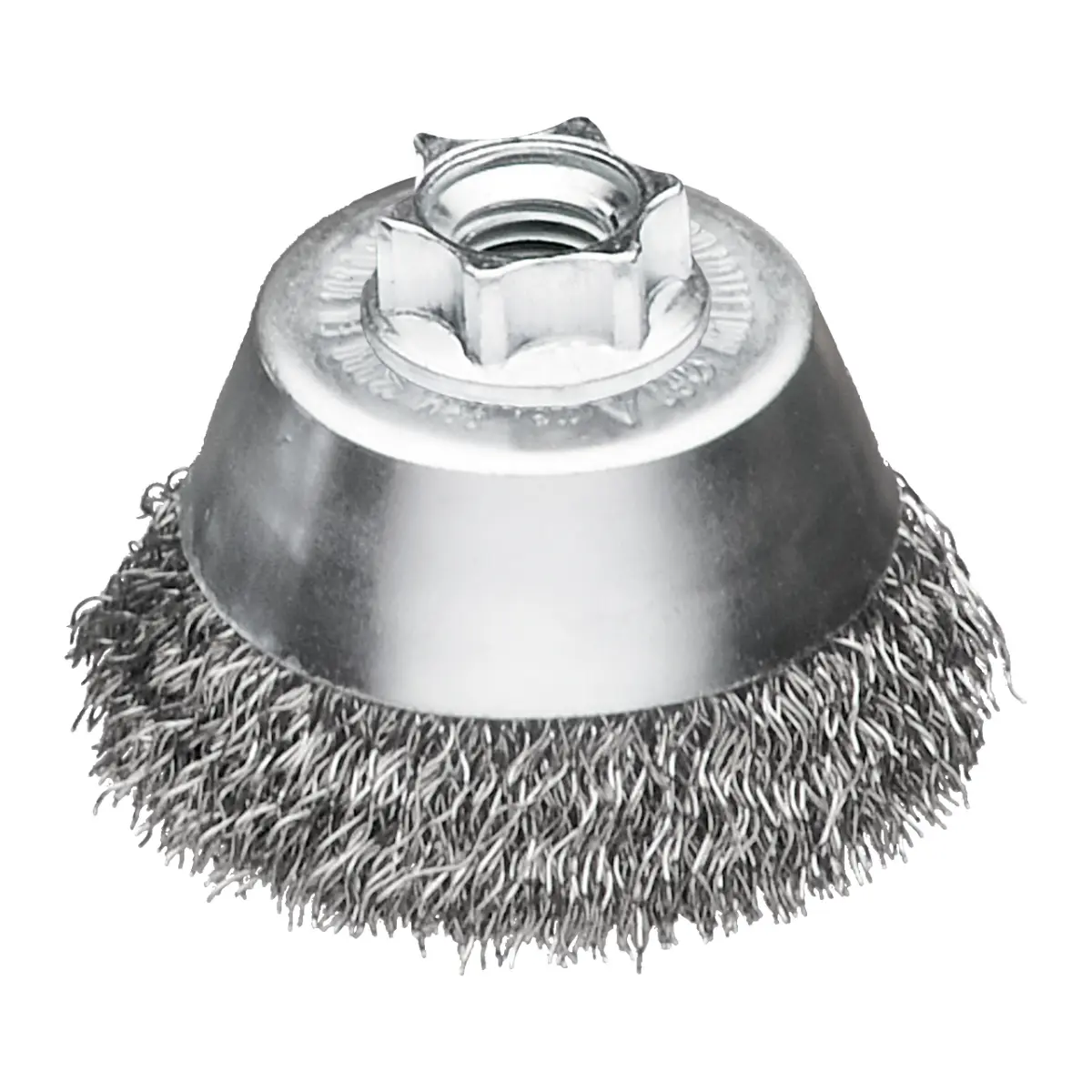 Milwaukee Topfbürste für Winkelschleifer, gewellt, Stahl 65 x 0,35 mm, M14