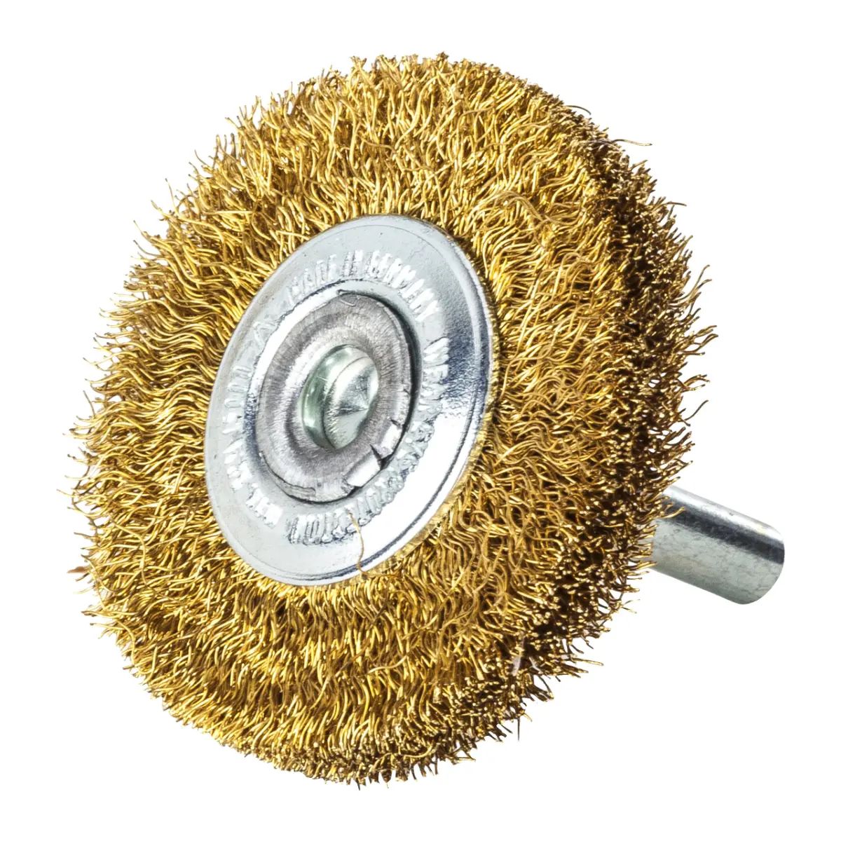 Milwaukee Rundbürste für Geradschleifer, gewellt, Messing 50 x 10 x 0,2 mm, 6 mm Schaft