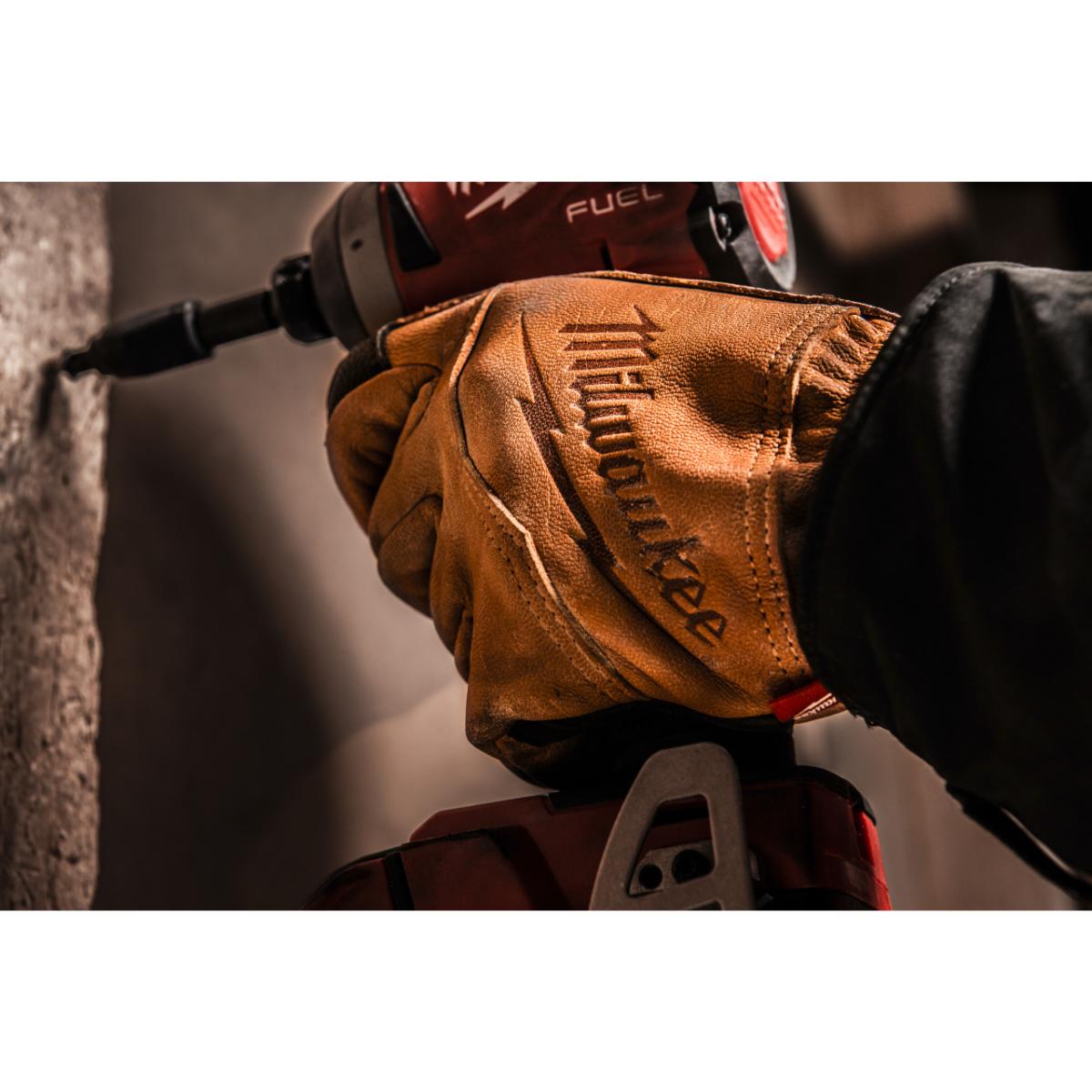 Milwaukee - Arbeitshandschuhe Leder Größe L/9