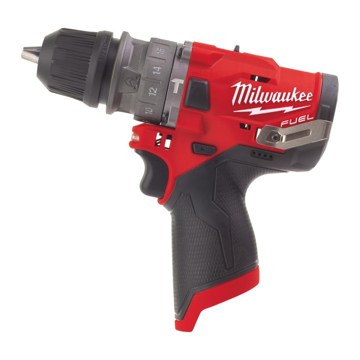 Milwaukee FUEL Akku-Kompakt-Schlagbohrschrauber mit Schnellwechselbohrfutter M12 FPDX-0