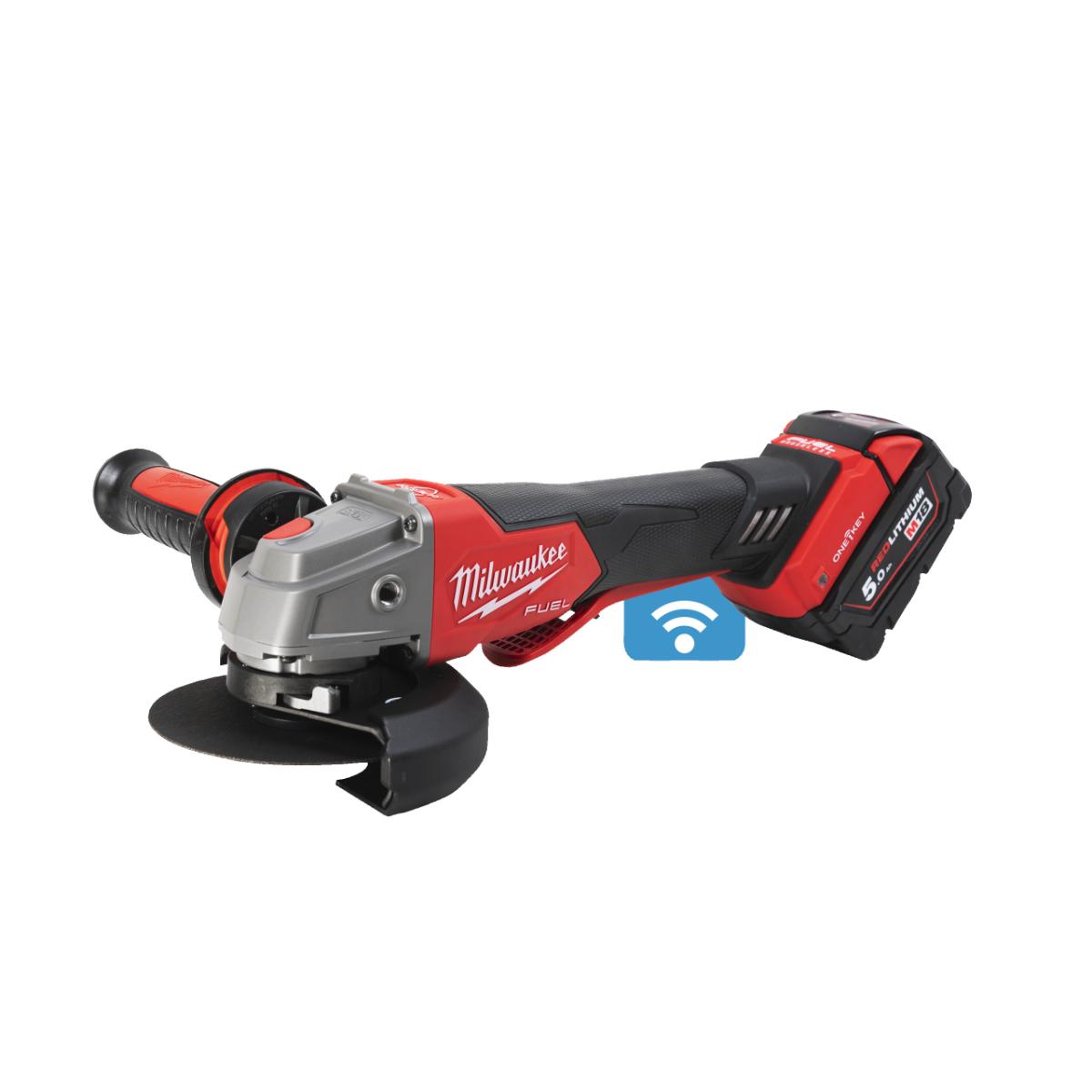 Milwaukee ONEKEY Akku-Sicherheits-Winkelschleifer M18 ONEFSAG125XPDB-502X