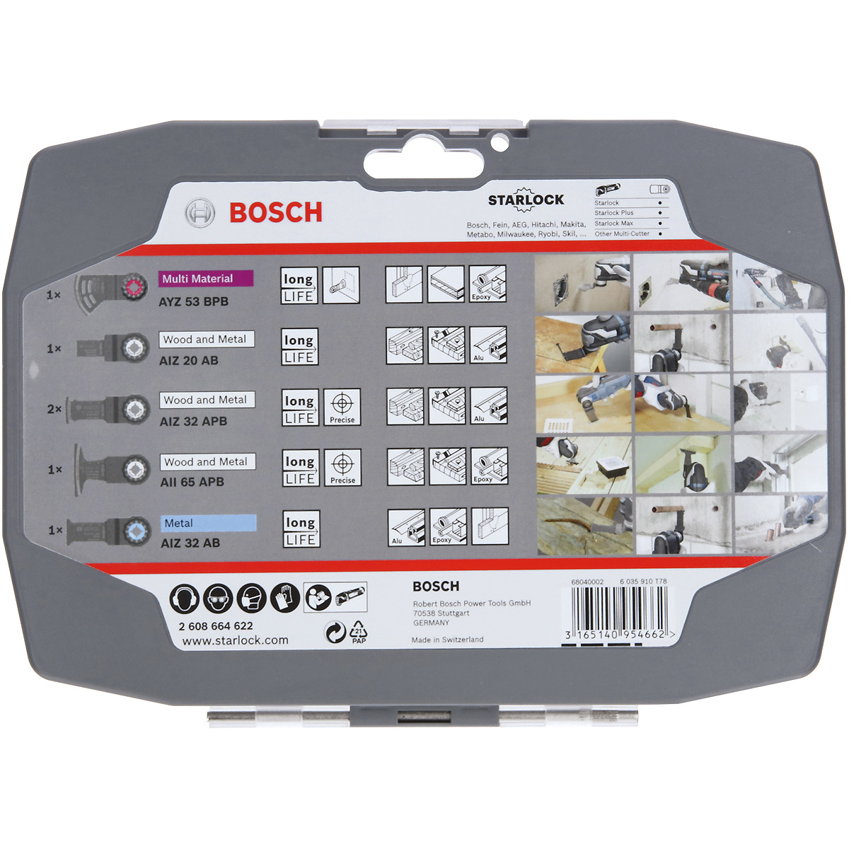 Bosch Starlock-Set für Elektriker und Trockenbauer, 5+1-teilig