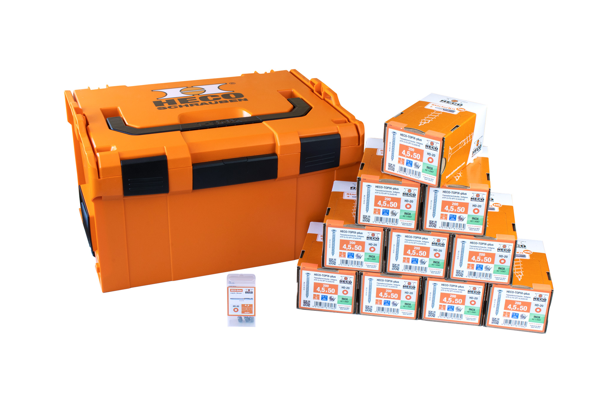HECO L-BOXX 238 Fassade mit Heco-TOPIX-plus A2 Fassadenschrauben 4,5x50, 2.000 Stück