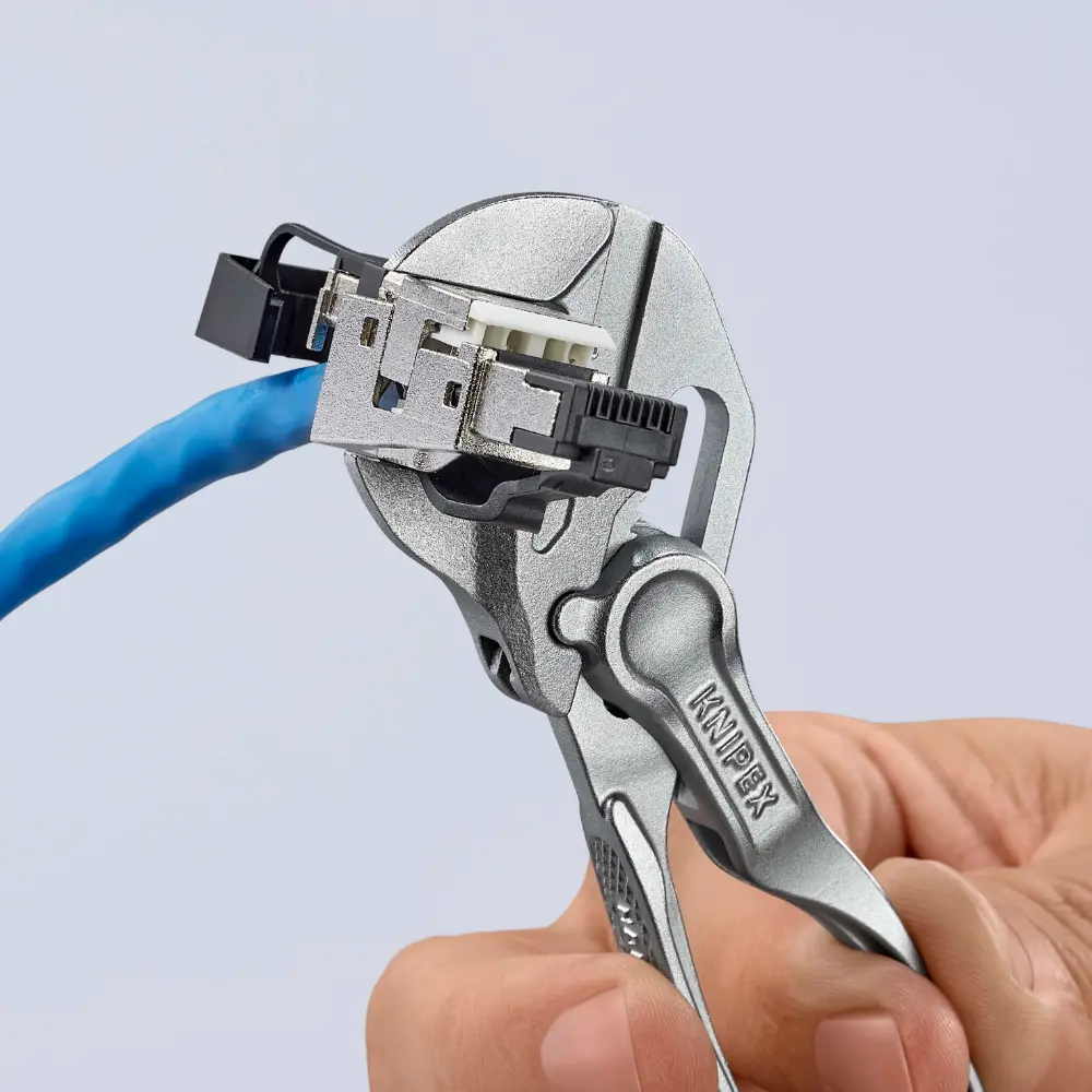 KNIPEX Zangenschlüssel XS Zange und Schraubenschlüssel in einem Werkzeug verchromt 100 mm