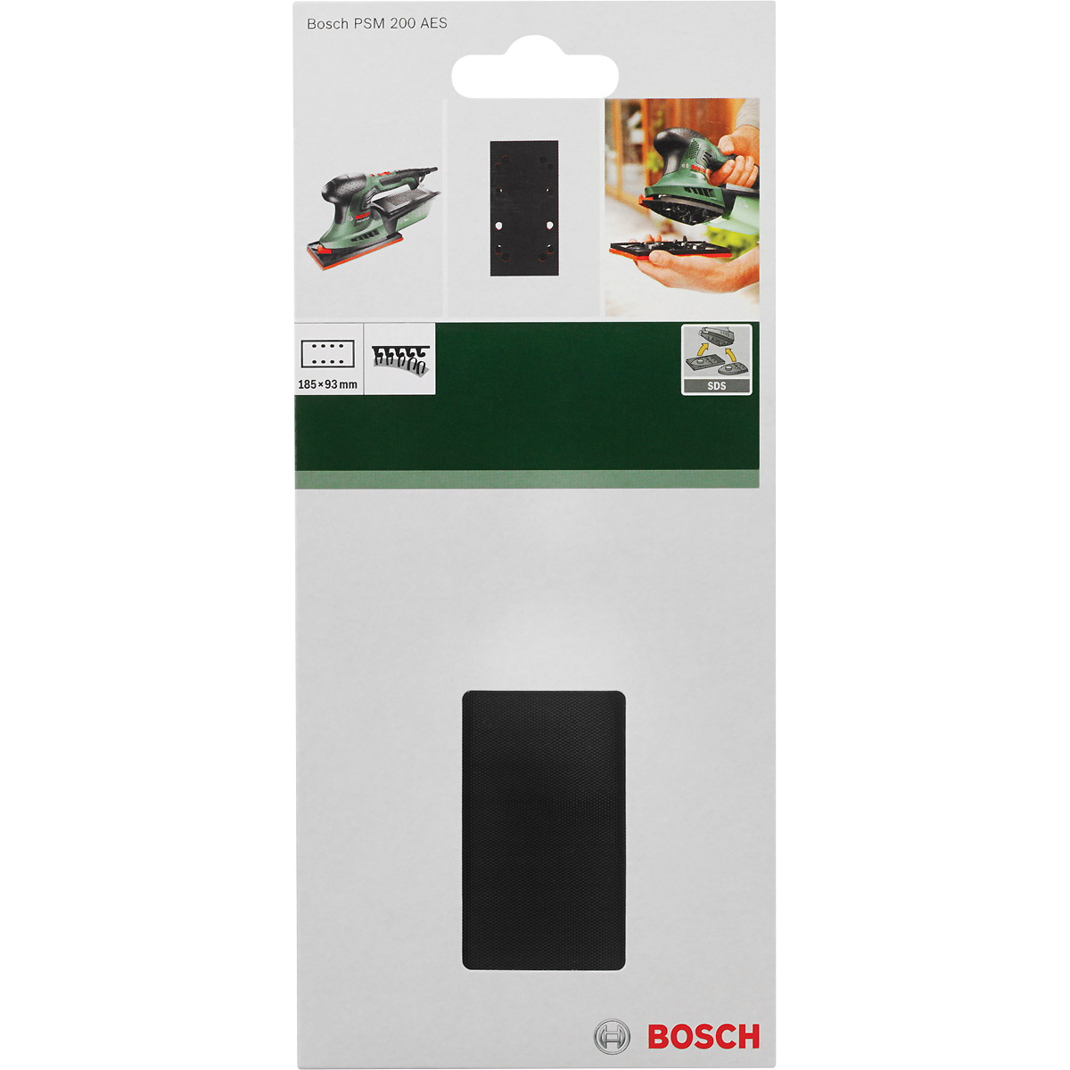 Bosch Schleifplatte für PSM 200 AES, SDS-System, 185 x 93 mm, mit Kletthaftung