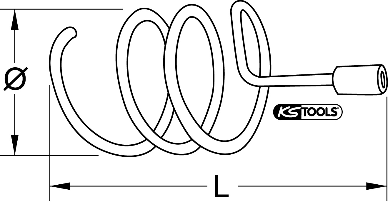 KS Tools Spiralbohrer, Ø 100mm
