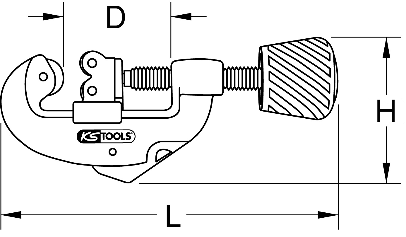 KS Tools Quick-Rohrabschneider, 3-38 mm