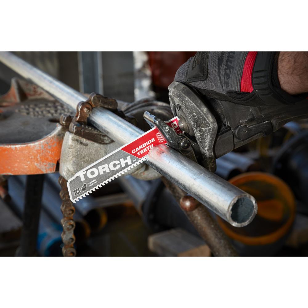 Milwaukee Säbelsägeblatt Metall THE TORCH HM-bestückt 8TPI - 1 Stück