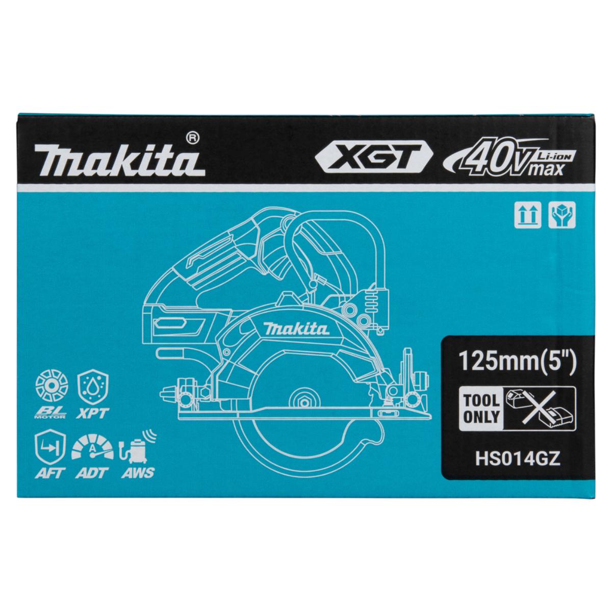 Makita Akku-Handkreissäge XGT 40V max. 6.400 min-1 47 mm 45°R/15°L