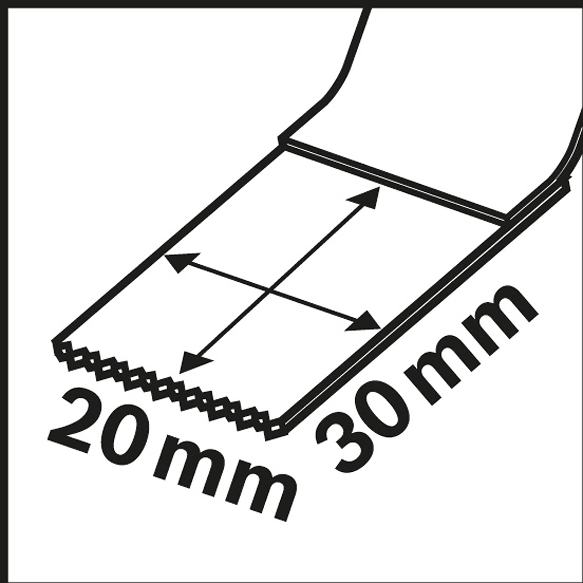 Bosch Tauchsägeblatt AIZ 20 AB, Starlock BIM, Wood and Metal, 20 x 30 mm