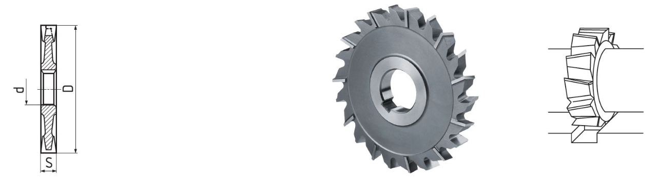 ELMAG HSS Co5-Scheibenfräser DIN 885A ø 50mm feingezahnt