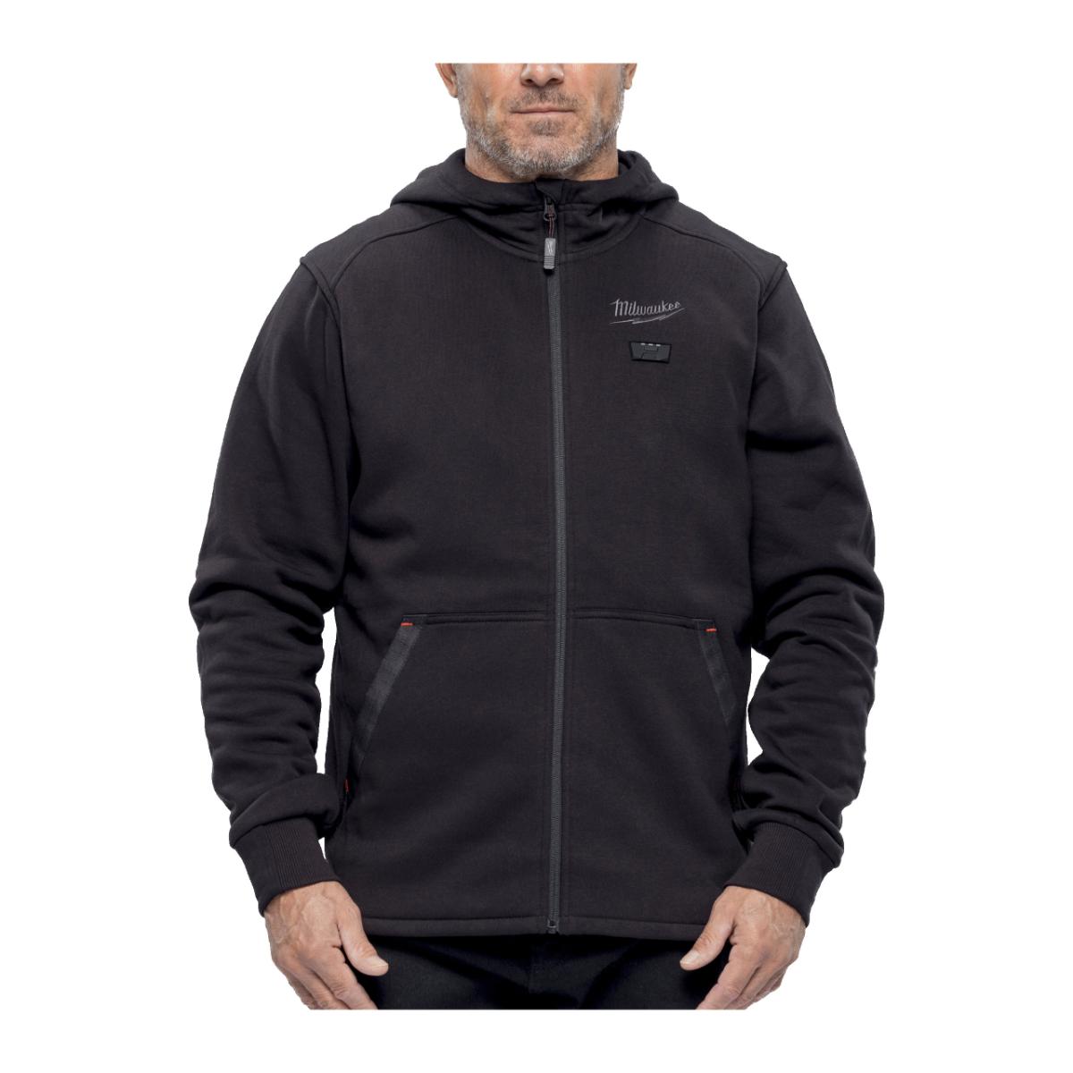 Milwaukee Akku-Heiz-Kapuzenpullover Herren schwarz - M12 HHBL5-0 12V (ohne Akku und Ladegerät)