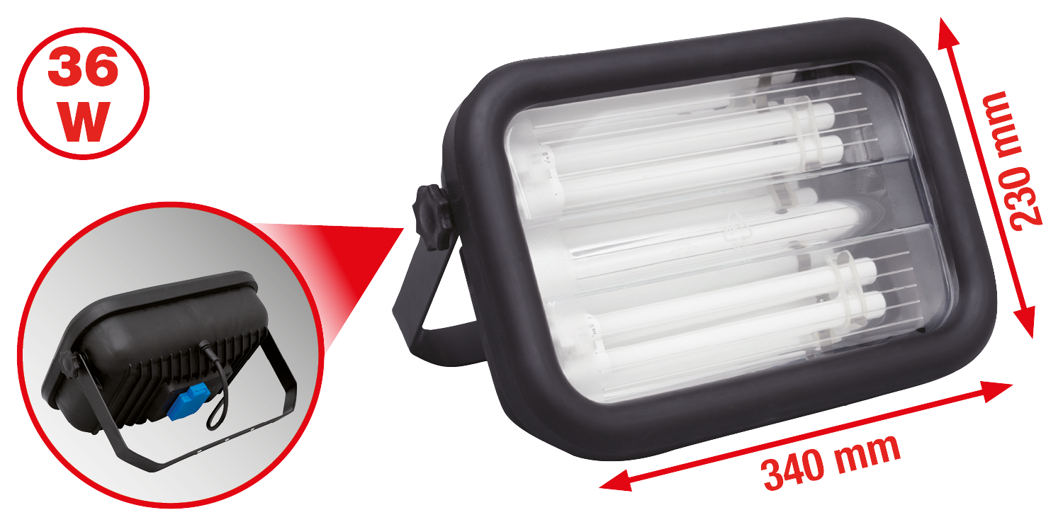 KS Tools Profi-Kaltlicht-Arbeitsleuchte 36 Watt