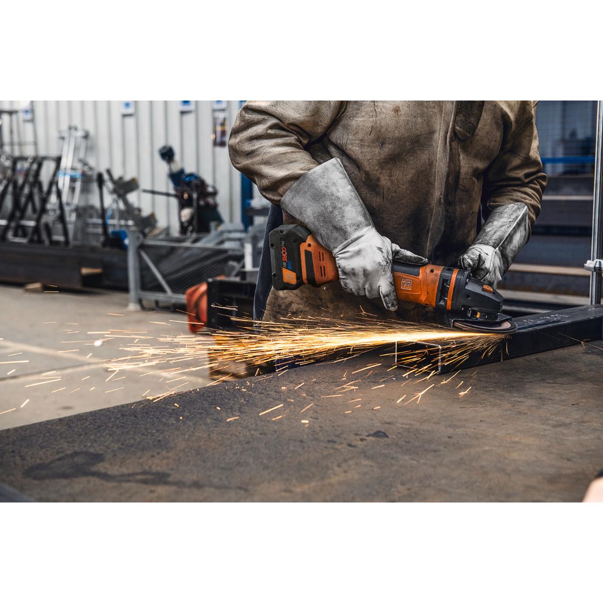Fein Akku-Winkelschleifer PROTAGO Ø 125 mm CCG 18-125-10 PD-SEC Set 8Ah ProCORE AS