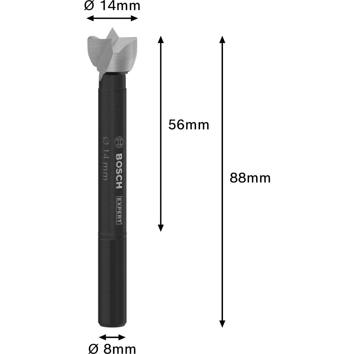 Bosch EXPERT Wood Forstnerbohrer, 14 mm, D8 mm