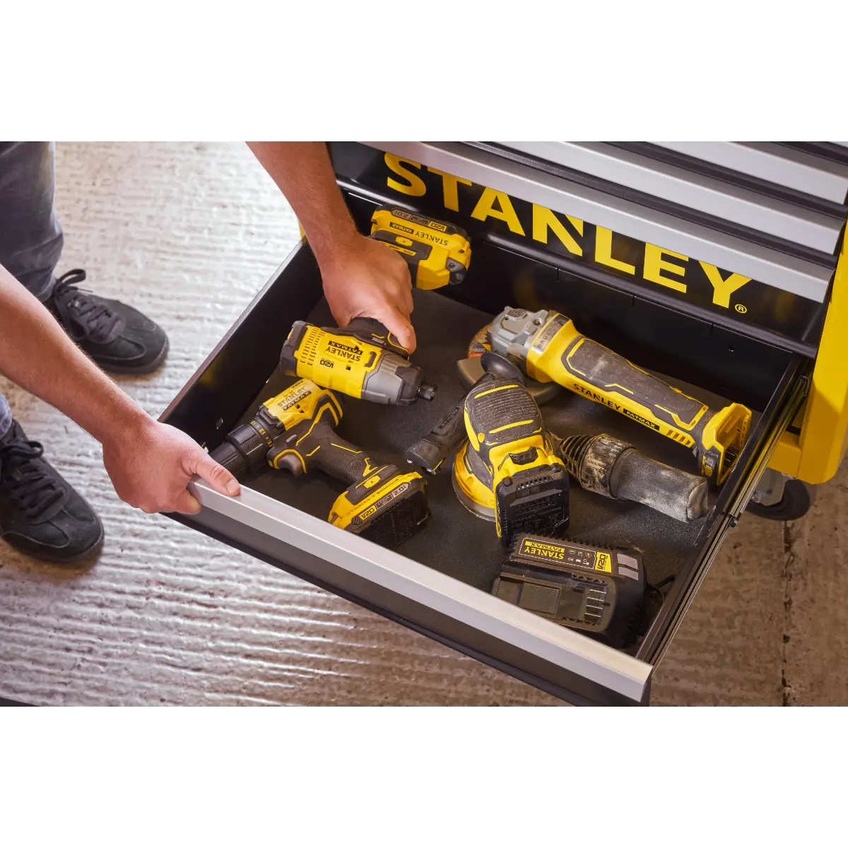 STANLEY Werkstattwagen 7 Schubladen