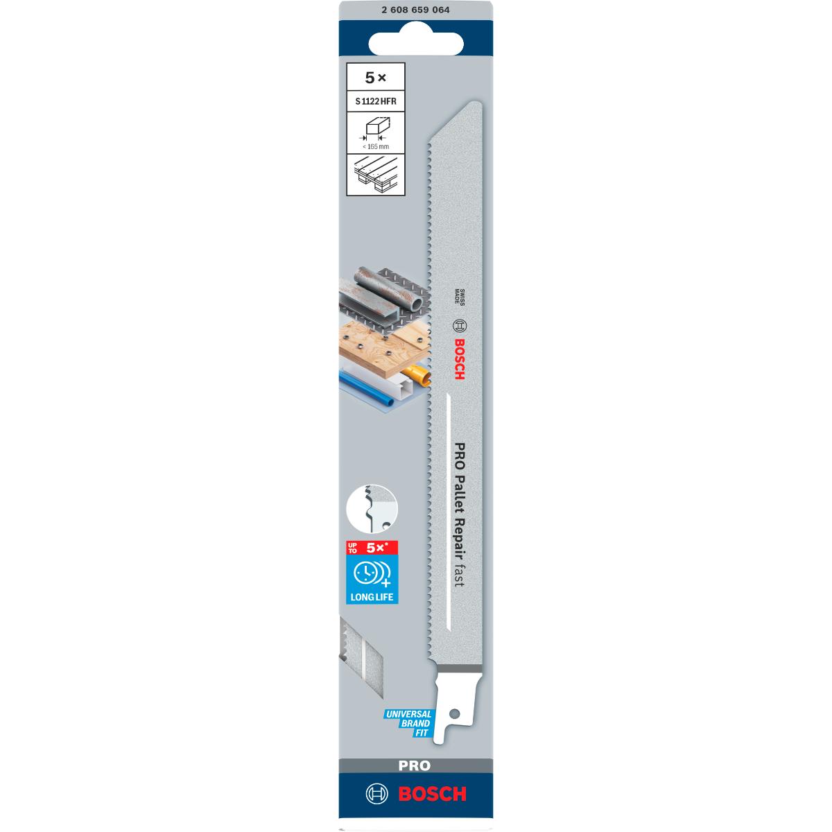 Bosch PRO Pallet Repair fast S1122HFR Blatt,0,9 x 19 x 225 mm
