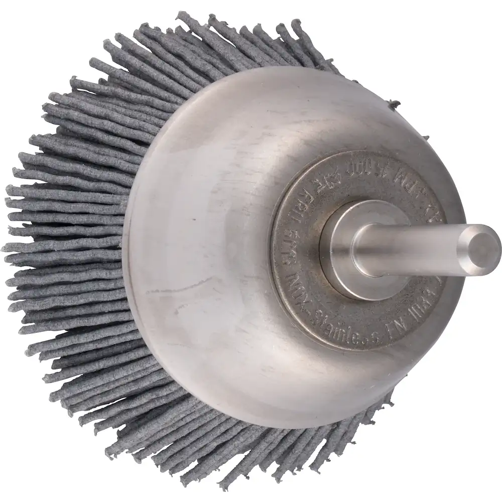 PFERD TOOLS INOX-TOTAL Topfbürste ungezopft RBUIT Ø50 mm Schaft-Ø6 mm SiC-Filament-Ø0,90 mm Korn 180