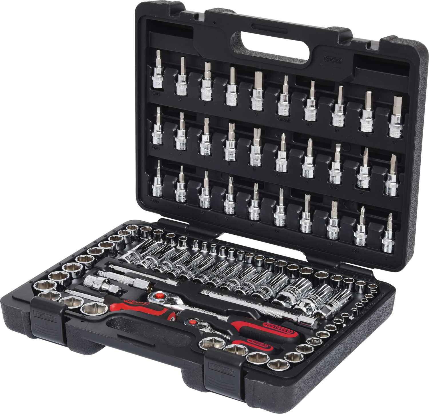 KS Tools 1/4"+3/8" CHROMEplus Steckschlüssel-Satz, 99-tlg