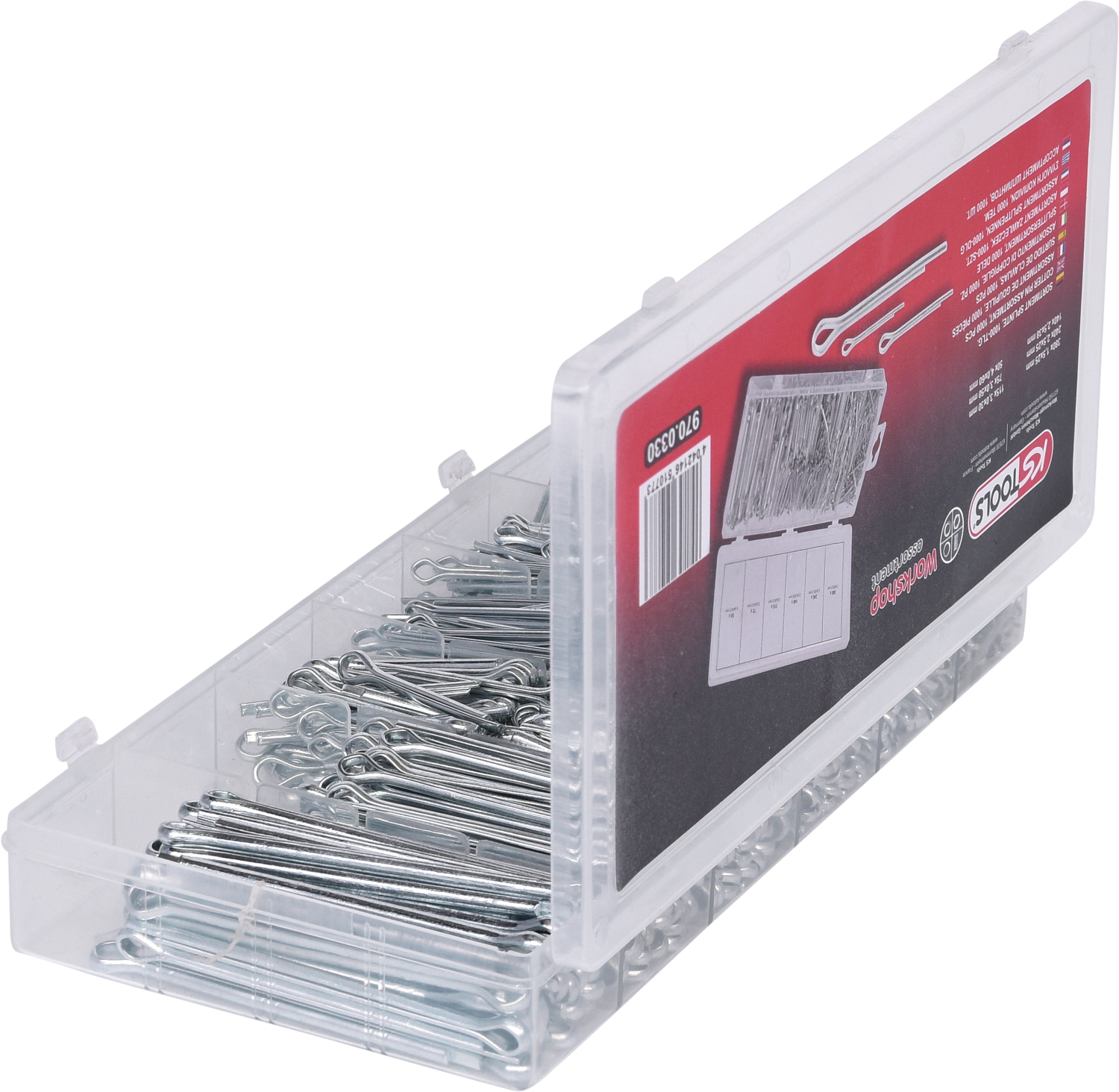 KS Tools Sortiment Splinte, 1000-tlg