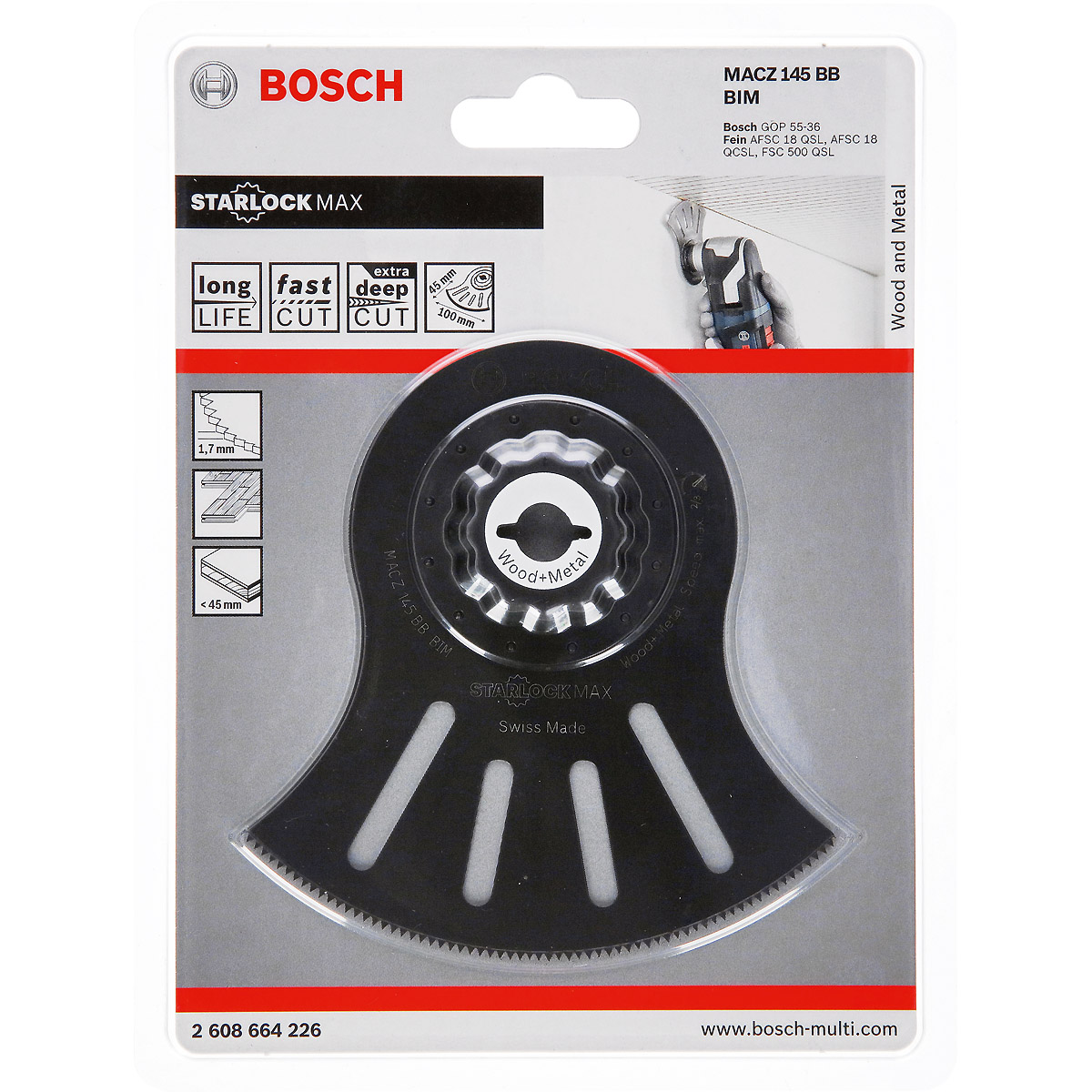 Bosch Segmentsägeblatt MACZ 145 BB, 145 mm, 1er-Pack