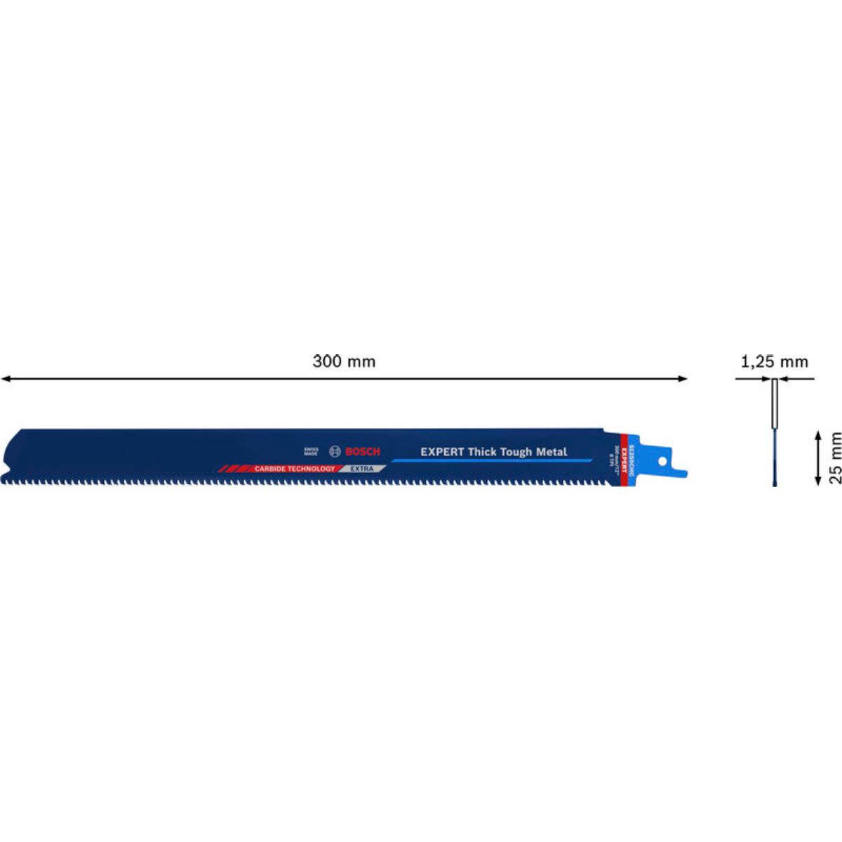 Bosch EXPERT ‘Thick Tough Metal’ S 1255 CHC Säbelsägeblatt