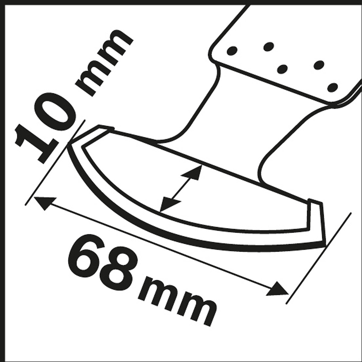 Bosch Carbide-RIFF Segmentsägeblatt MATI 68 RST5, 10 x 68 mm