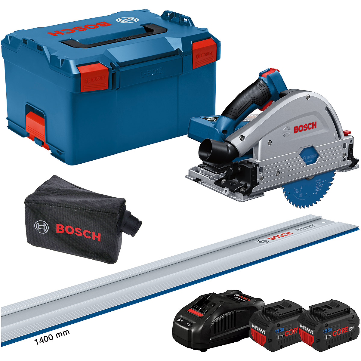 Bosch Akku-Tauchsäge BITURBO GKT 18V-52 GC