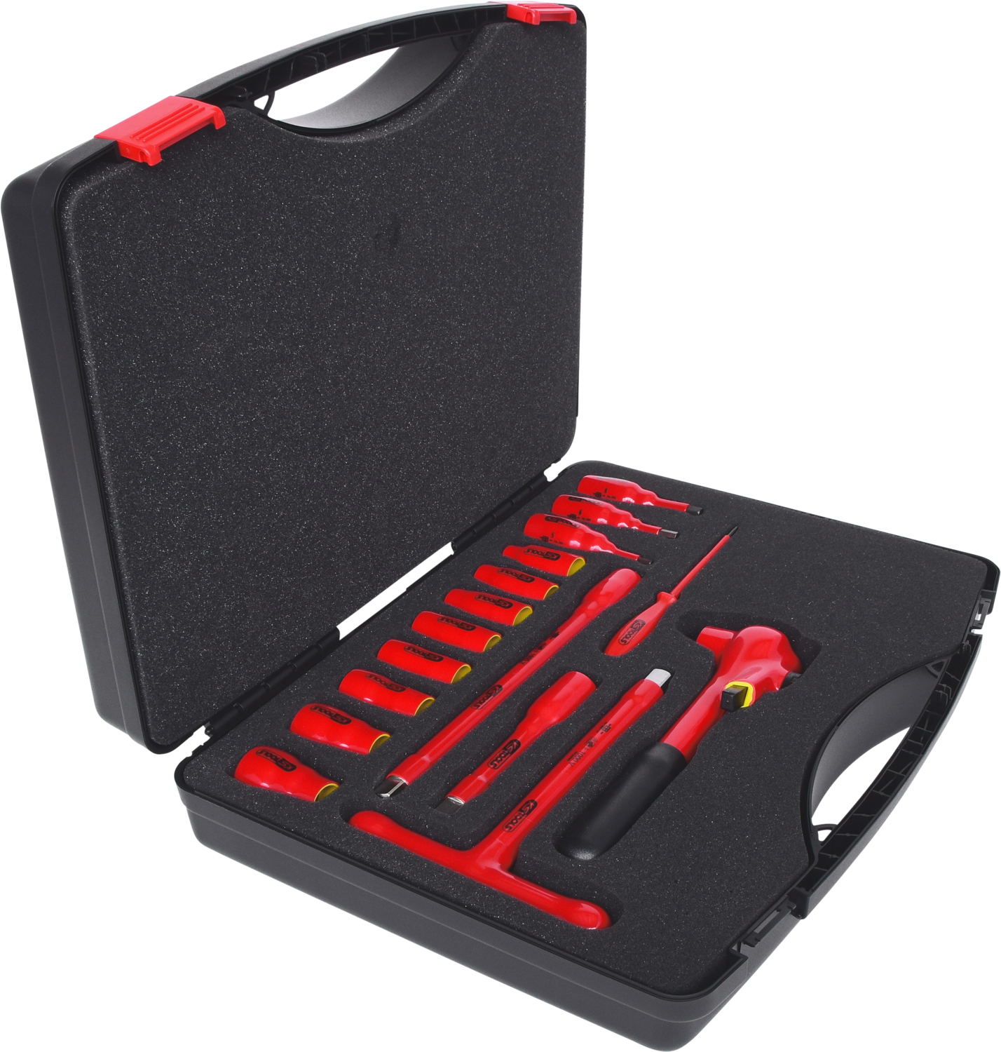 KS Tools 1/2" Steckschlüssel-Satz mit isolierten Werkzeugen, 16-tlg