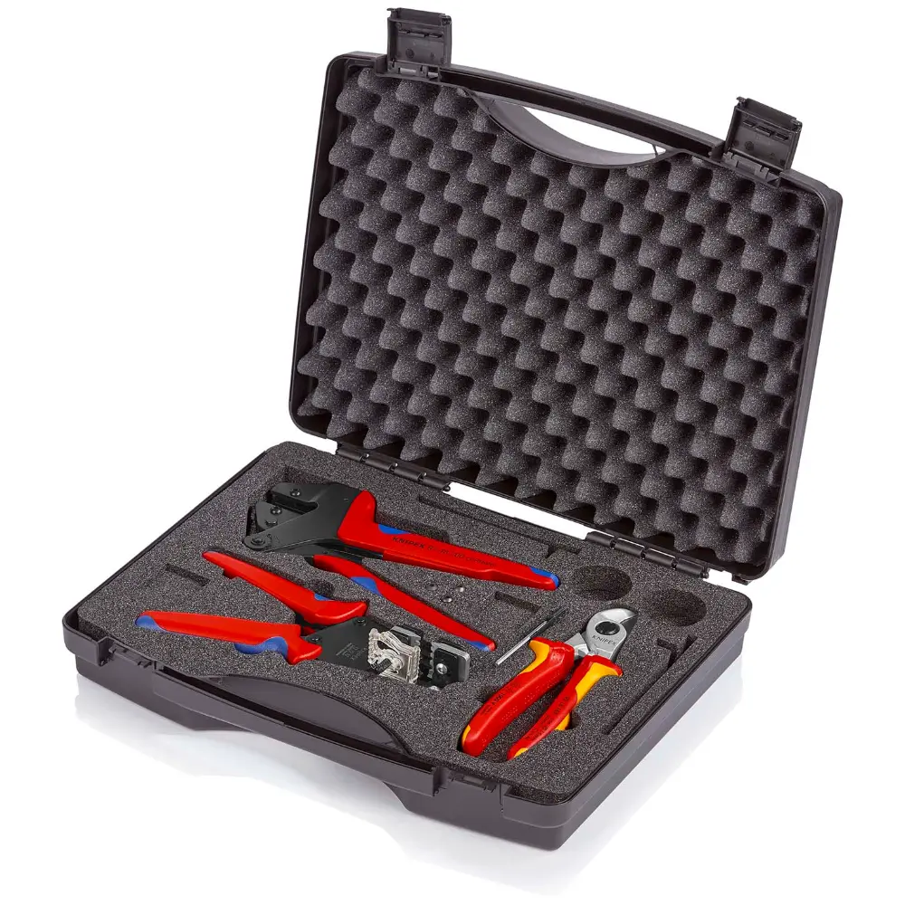 KNIPEX Werkzeugkoffer für Photovoltaik 1 x 12 12 12, 1 x 95 16 165, 1 x 97 43 200 A