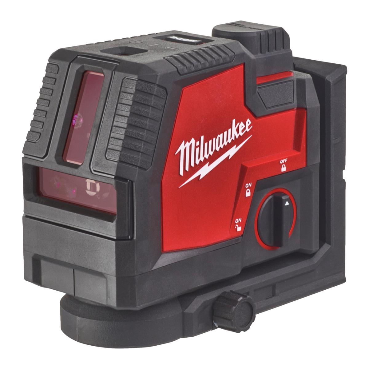 Milwaukee REDLITHIUM™ USB Kreuzlinienlaser mit Lotfunktion L4CLLP-301C
