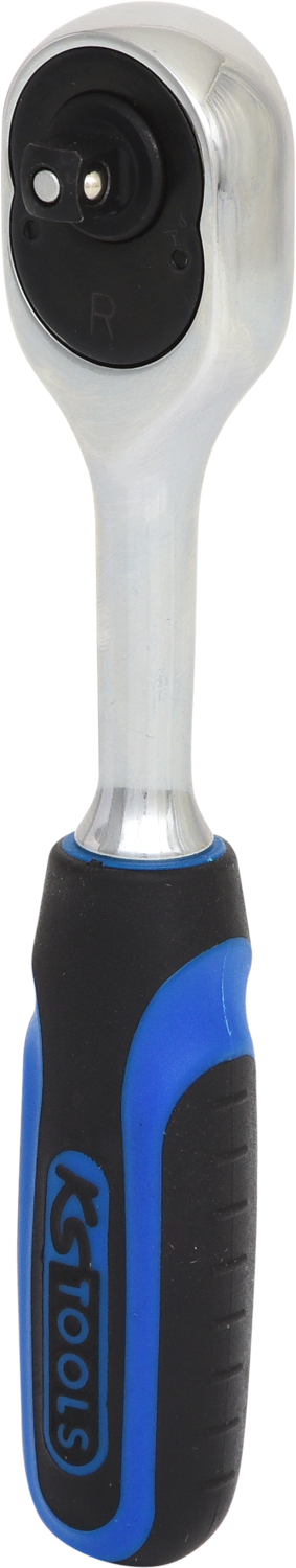 KS Tools 1/4" CHROMEplus Umschaltknarre, 72 Zahn, Kunststoffgriff