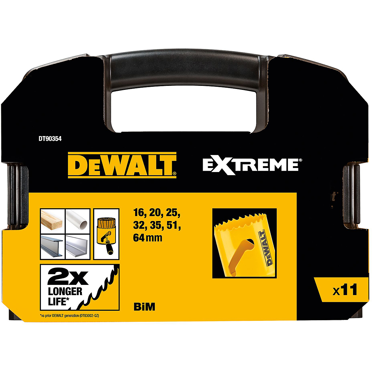 DEWALT EXTREME Bi-Metall Lochsägen-Set Elektriker 11-tlg. III