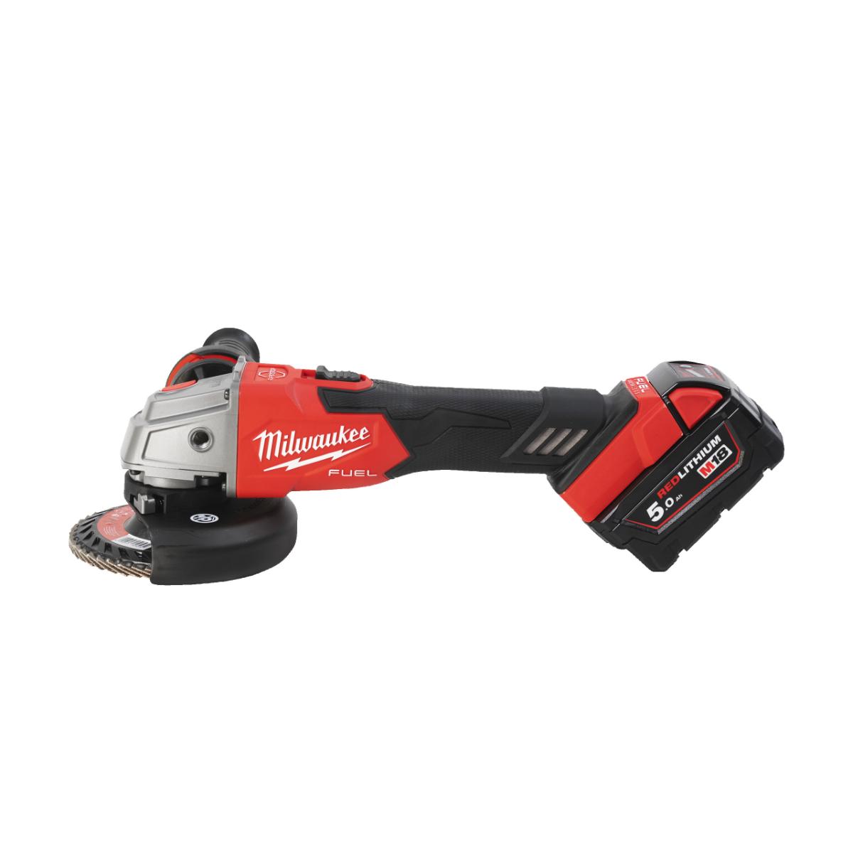 Milwaukee FUEL Akku-Winkelschleifer mit Bremse M18 FSAG125XB-502X