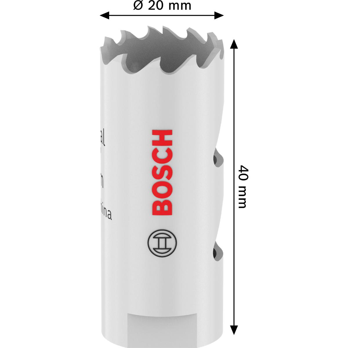 Bosch Multi Material Lochsäge mit Gewinde, 20 x 40 mm